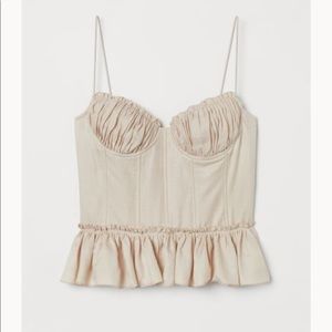 Brock collection Linen Corset top